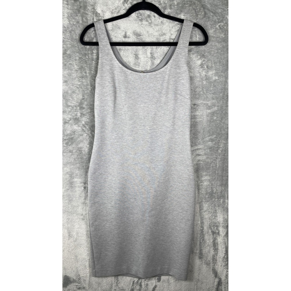 Max Mara Sheath Dress Size 42 US 8 Gray Neutral Minimalist Chic Old Money Career
